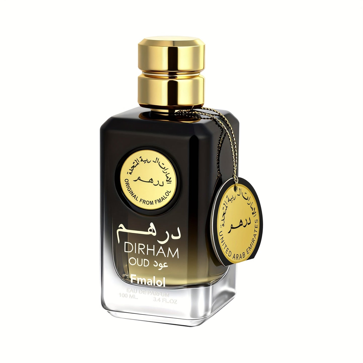 Agarwood Oud Arabic Perfume for Men 3.4 oz Long Lasting Luxury Woody Oriental Cologne - Dubai Middle East Noble Style Islamic Art Bottle - Gift for Him Birthday Anniversary