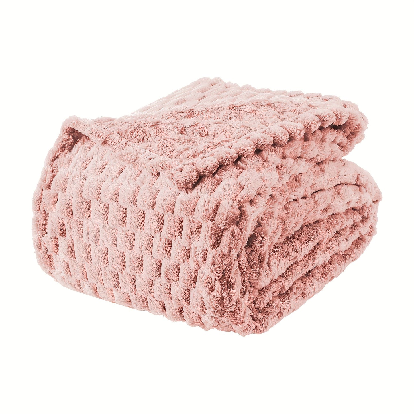 Quilted Flannel Throw Blanket – 180-200gsm Soft Warm All-Season Bed Cover, 17 Patterns, Rhinestone & Checker Designs, 2 Sizes