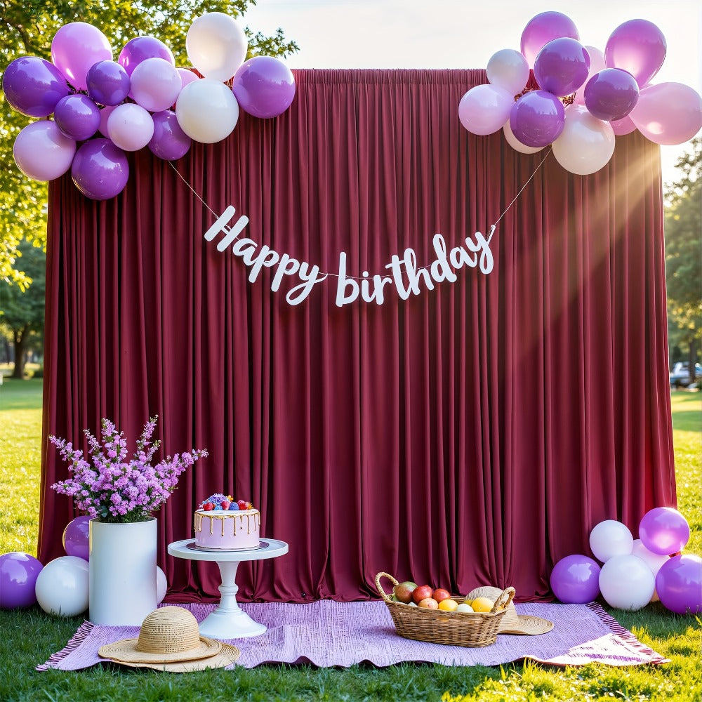 Two-Piece Photography Backdrop Curtain Set, 59 x 118 Inches per Panel, with Rod Pockets and Color Options