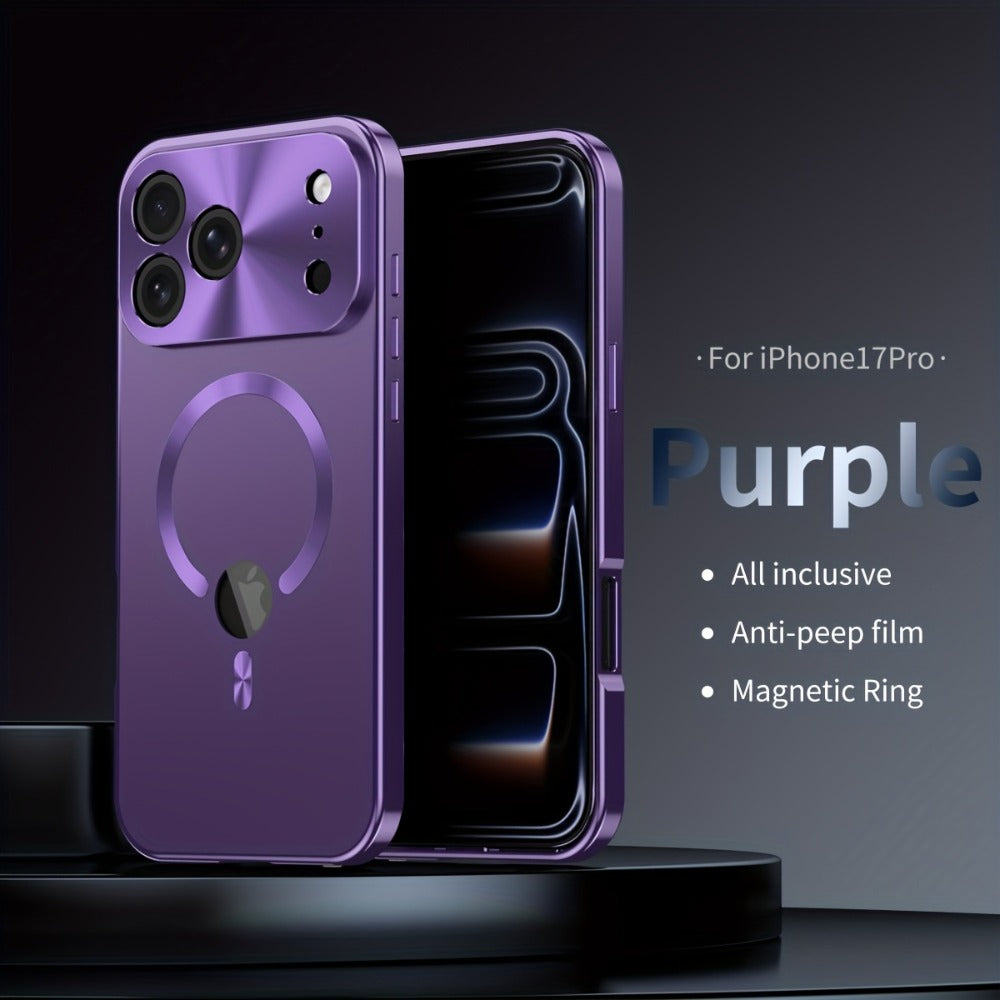 Two-Piece Privacy-Panel Magnetic iPhone Case with Camera Protection in 24 Model and Color Options