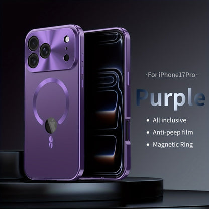Two-Piece Privacy-Panel Magnetic iPhone Case with Camera Protection in 24 Model and Color Options