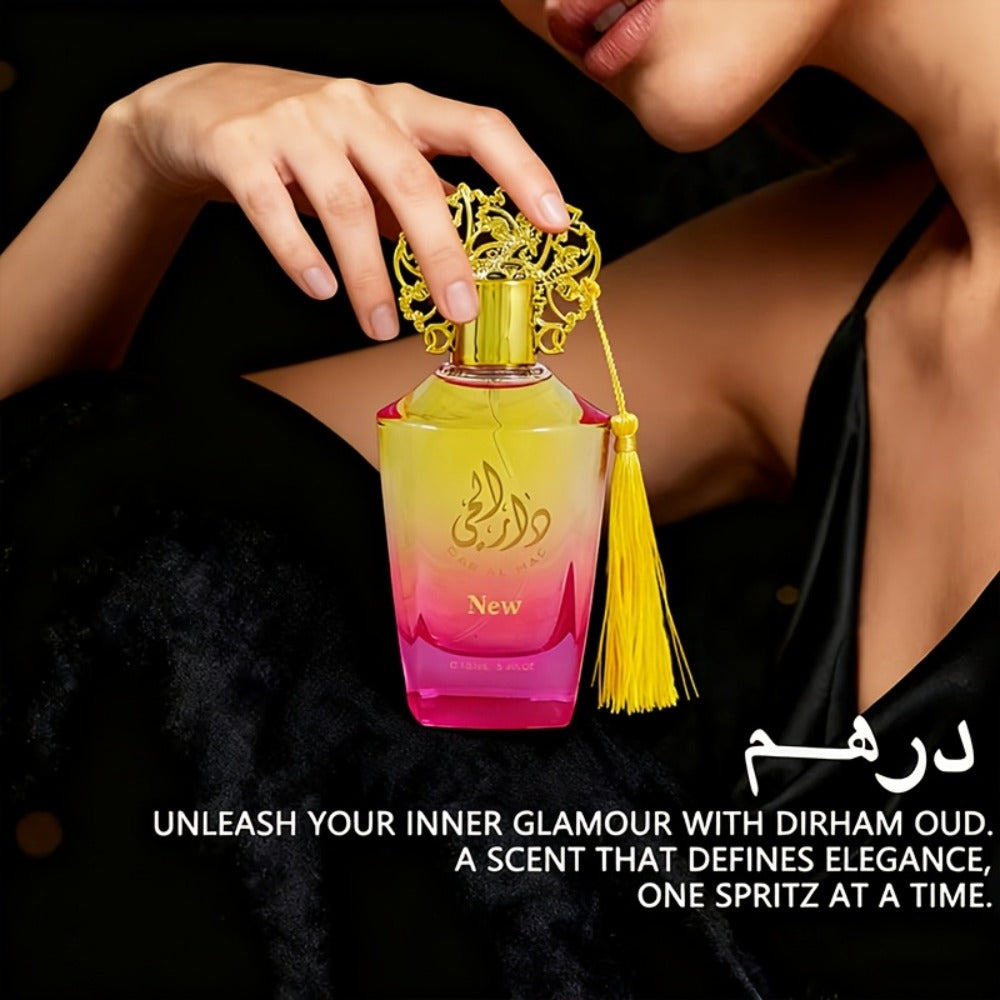 Arabic Perfume for Women 3.4 oz - Luxury Middle Eastern Eau de Parfum Spray, Long-Lasting Fruity Oriental Fragrance, Arabic Name Design, Ideal Gift for Valentine's Day, Christmas & Celebrations