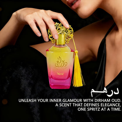 Arabic Perfume for Women 3.4 oz - Luxury Middle Eastern Eau de Parfum Spray, Long-Lasting Fruity Oriental Fragrance, Arabic Name Design, Ideal Gift for Valentine's Day, Christmas & Celebrations