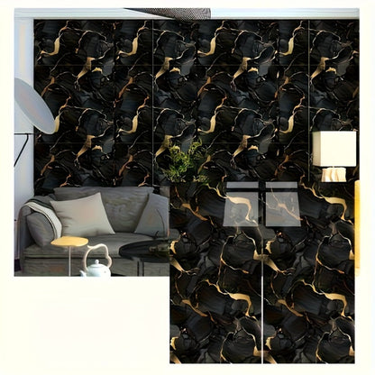 11.8 x 23.6-Inch Marble-Pattern Foam Wall Panels in 50- or 100-Piece Color and Count Options