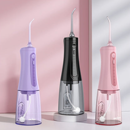 Water Flosser Cordless Five-Mode Design with Five Jet Tips, 1800mAh Battery and Pink or Black Options