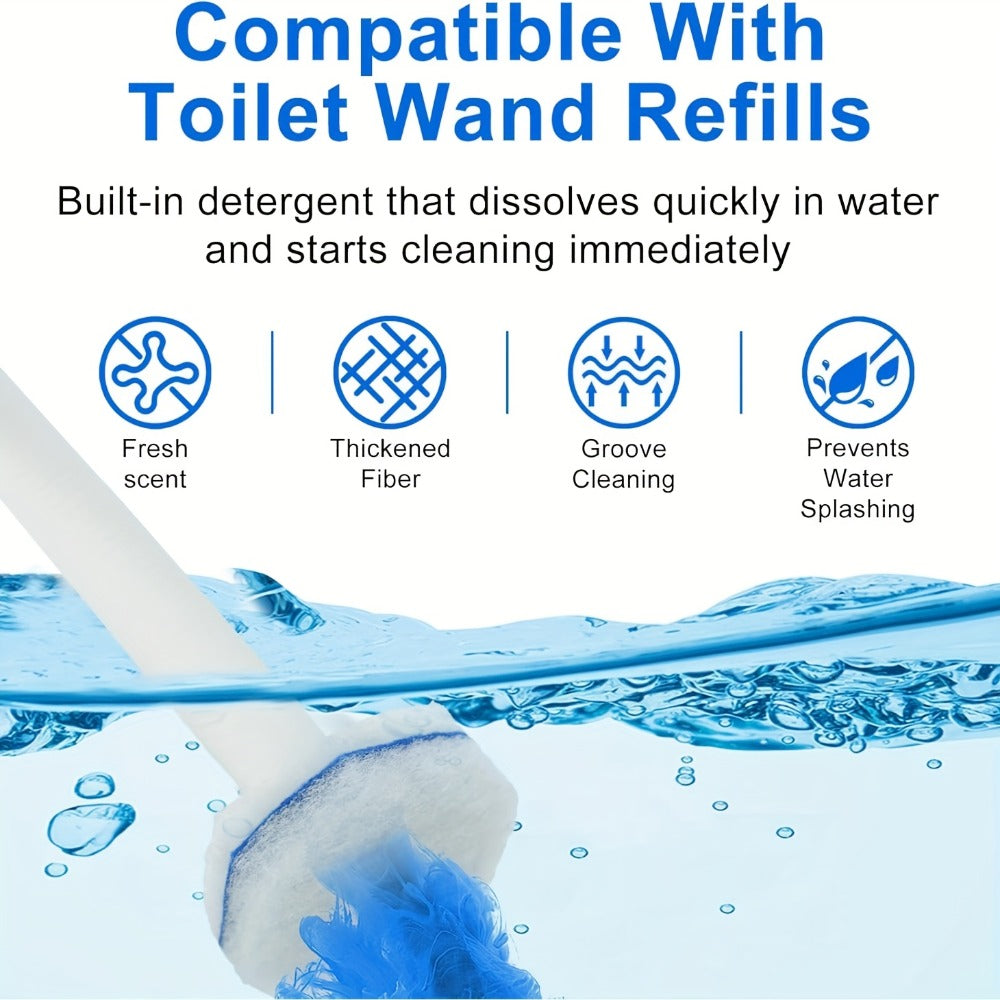 Toilet Wand Refills Compatible with Clorox ToiletWand, Disposable Microfiber Toilet Bowl Cleaner Refills