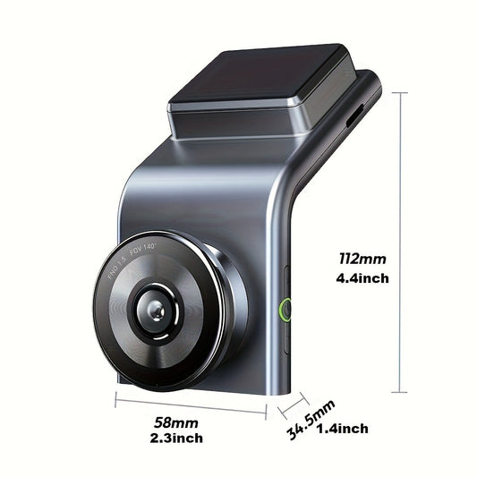 Botslab G300H Pro 3K Dash Cam 140° Wide Angle Built-in WiFi GPS Night Vision Motion Detection Parking Mode WDR Loop Recording Smart Alerts, Optional Hardwire Kit & 32G SD Card