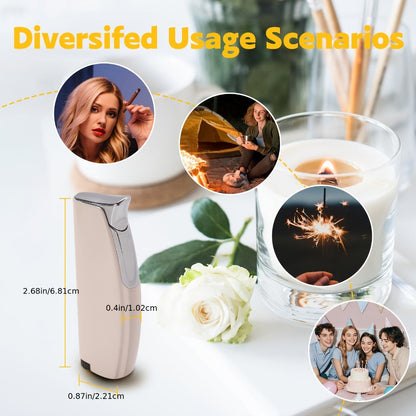 Windproof Lighter 2-Pack, Slim Portable Pocket Lighter with Mirror Finish, Refillable Butane Flame