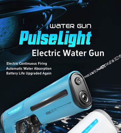 Electric Pulse-Light Water Blaster with Auto-Suction Refill, 16.54-Inch Body and Three Color Options