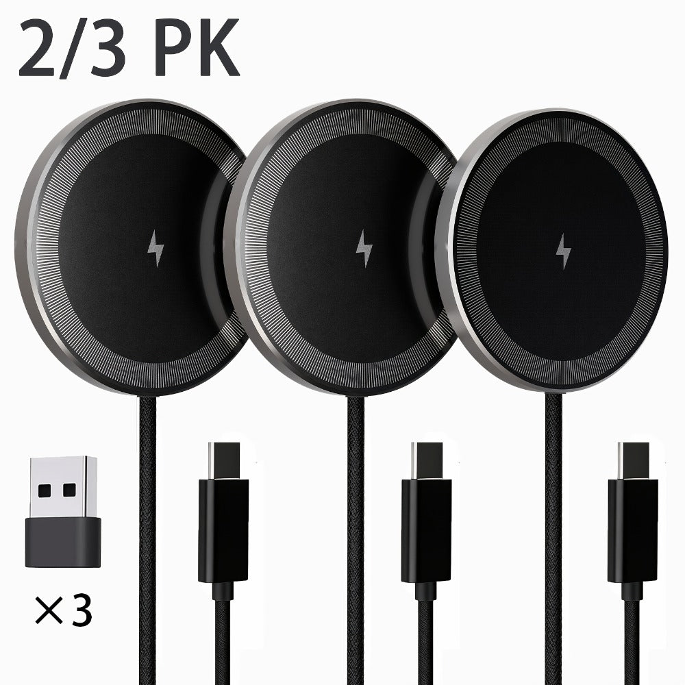 Magnetic Wireless Charging Pad Multi-Pack in White or Black with Two- or Three-Piece Checkout Options