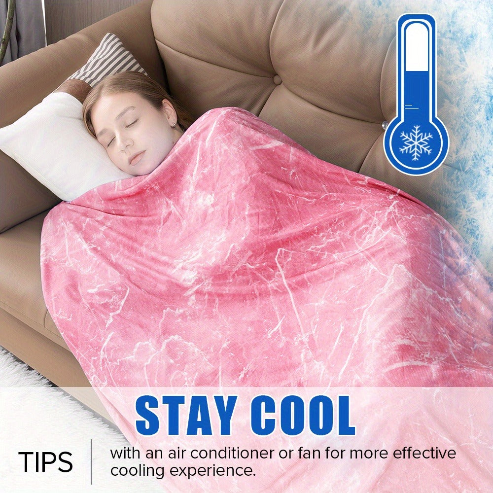 Patterned Double-Sided Summer Blanket with 69 Tie-Dye, Solid, Star and Snowflake Size Options