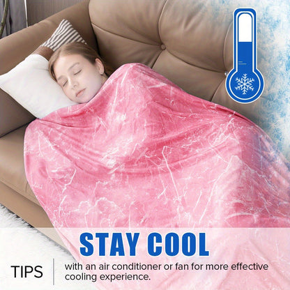 Patterned Double-Sided Summer Blanket with 69 Tie-Dye, Solid, Star and Snowflake Size Options