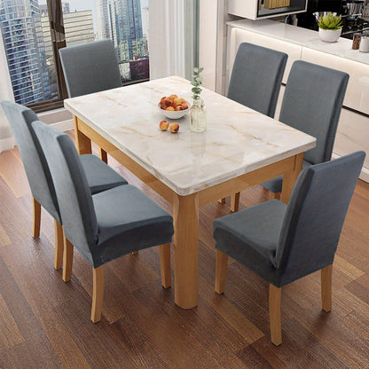 Chair Cover Set of 4 or 6 Stretch Jacquard Dining Slipcovers in Nine Available Color Choices
