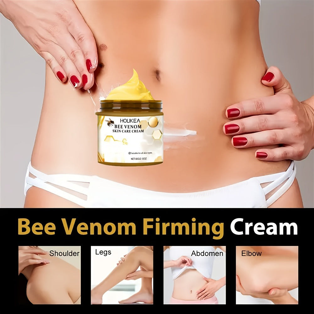 Body Cream HOUKEA Three 60g Jars with Bee Venom, Retinol, Allantoin and Salicylic Acid for External Use