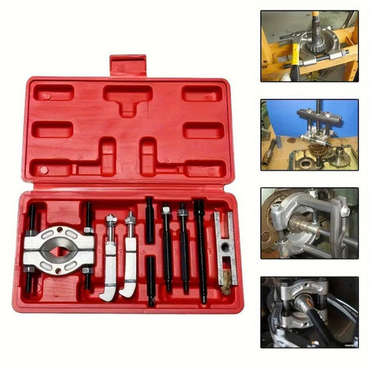 Bearing Puller Set 9-Piece - Gearbox Bearing Removal Tool Kit for Automotive & Mechanical Repair, Internal External Bearing Extractor, Professional Car Repair Tool for Transmission & Wheel Bearings