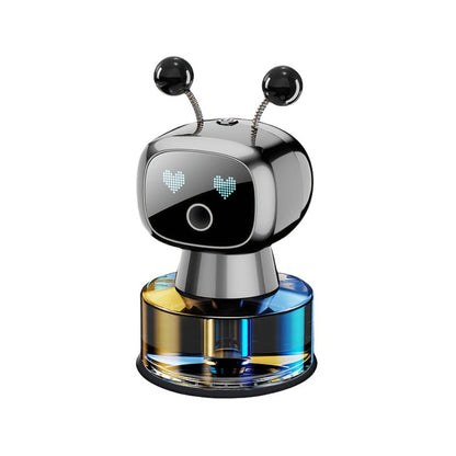 Car Air Freshener Robot-Shaped Auto Spray Diffuser with Four Intensity Levels and Five Color-Scent Options