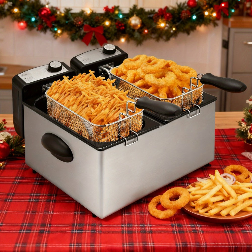 Countertop Deep Fryer with 1.5L to 6L Capacity Options, Windowed Lid and Rotary Temperature Control