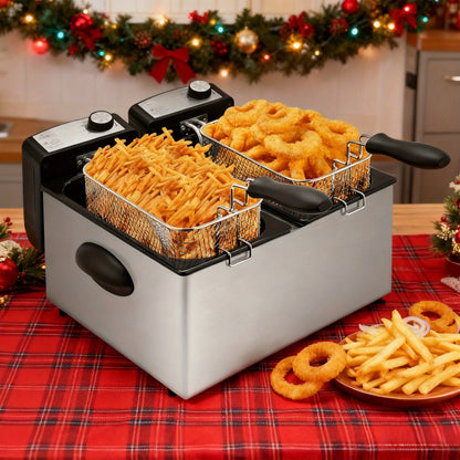 Countertop Deep Fryer with 1.5L to 6L Capacity Options, Windowed Lid and Rotary Temperature Control