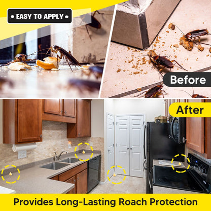 Roach Killer Gel | 4-Pack Syringe Kitchen Bathroom Crack Crevice Trap