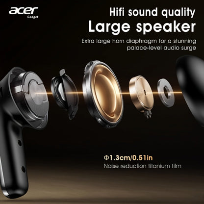 Acer Mini In-Ear Wireless Earbuds Bass Stereo Touch Control, Noise Cancelling Microphone Bluetooth 5.4, Portable Lightweight Long Battery Life, Compatible with Phone Laptop Tablet Mobile, for Exercise