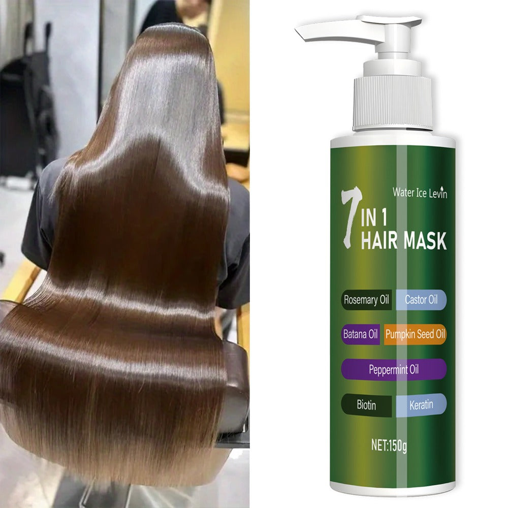 150g 7-in-1 Hair Mask in Green Pump Bottle, Offered in Single-Bottle or Two-Bottle Quantity Options