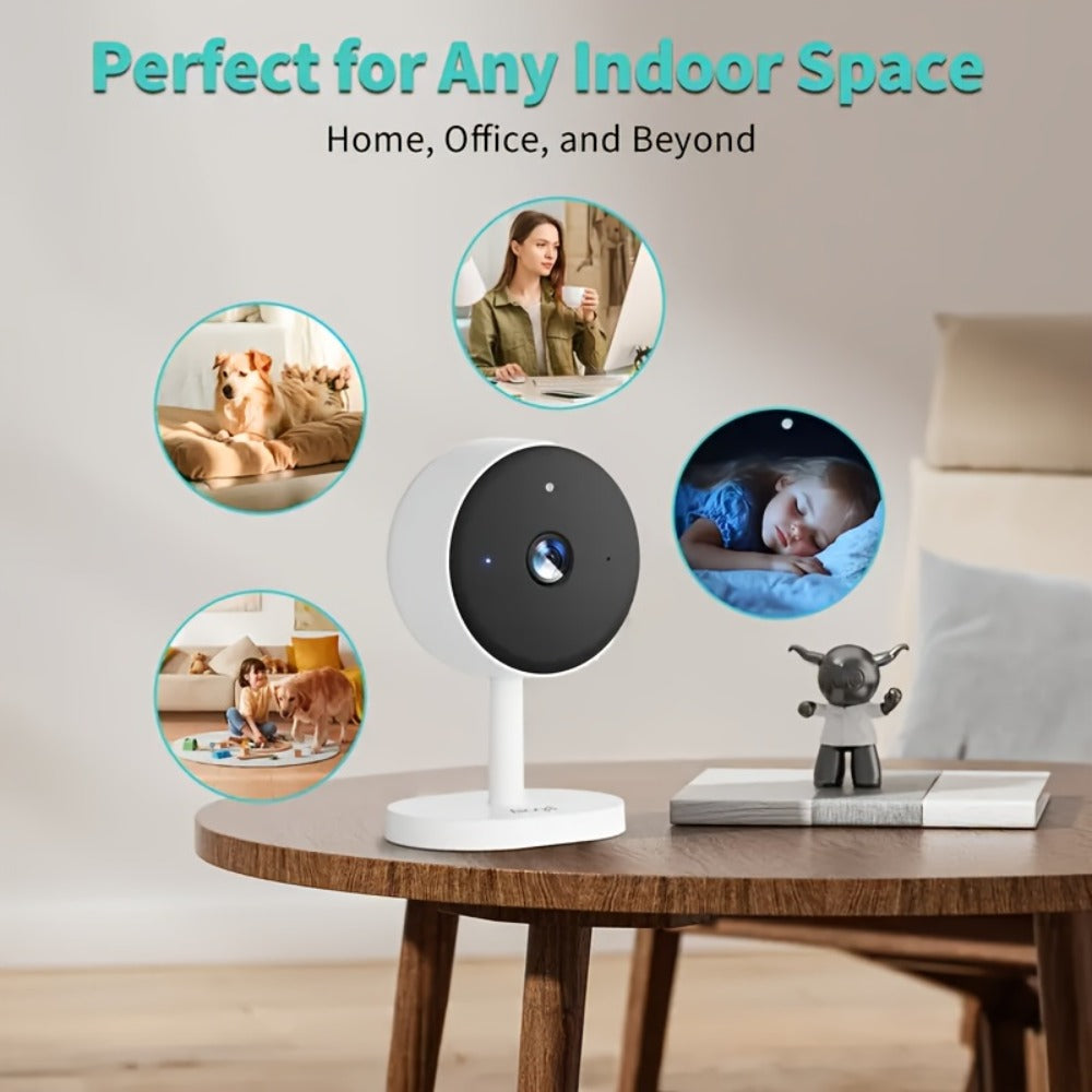 Security Camera 3MP CW1303 Card-Style Indoor Model with Dual-Band WiFi, Infrared Night Vision and Two-Way Audio