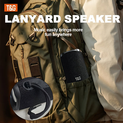 TG117 10W IPX4 Waterproof Portable Bluetooth Speaker with Carry Strap - HD Bass Sound, 1200mAh Battery, 33ft Range, Hands-Free Calling, TF Card USB AUX Wireless, Outdoor Travel Camping