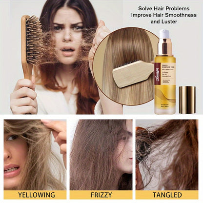 Argan Oil Hair Mask Deep Conditioning Treatment with Collagen | Cold Press Moroccan Oil for Dry Frizzy Curly Fine Hair | Long-Lasting Moisture Repair 1.69oz