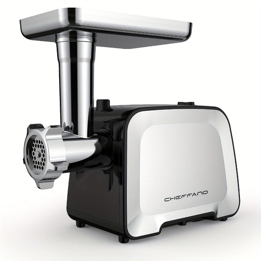 Heavy Duty Electric Meat Grinder & Sausage Stuffer – Stainless Steel with 2 Blades, 2 Cutting Plates, Sausage Tube & Kubbe Kit for Home Butcher & Meal Prep