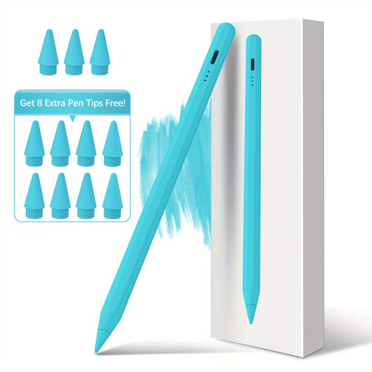 iPad Pencil 2nd Generation Magnetic Wireless Charging – Compatible with iPad Pro 11"/12.9", Air 3/4/5, Mini 5/6, iPad 6-10 (2018–2023), Includes 11 Replacement Tips – Student Gift