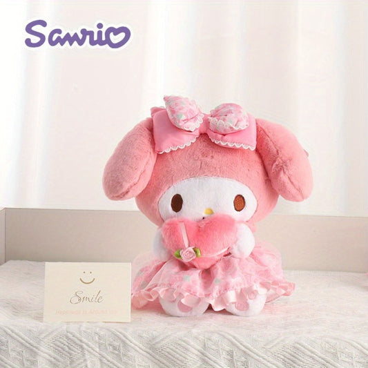 Kawaii Sanrio Plush Toy 12 Inch – Hello Kitty Kuromi My Melody Stuffed Animal Doll for Girls Kids Teens, Soft Huggable Kawaii Character Gift Birthday Christmas Valentine