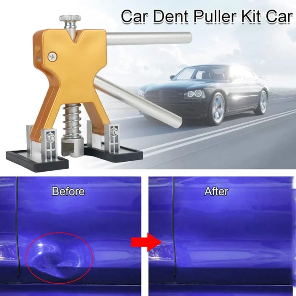 PDR Paintless Dent Repair Kit 21pcs – Car Dent Puller with Hot Glue Gun, Bridge Puller & Suction Tabs, DIY Auto Body Dent Removal Tool Set, No Paint Damage, Fits Cars Trucks SUVs