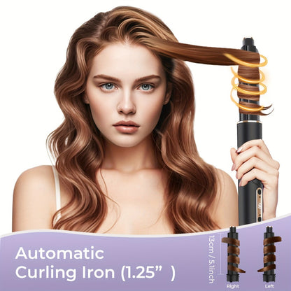 OUDIM 6-in-1 Hot Air Brush Hair Styling Tool with 110,000 RPM Motor, Foldable Handle and Storage Bag