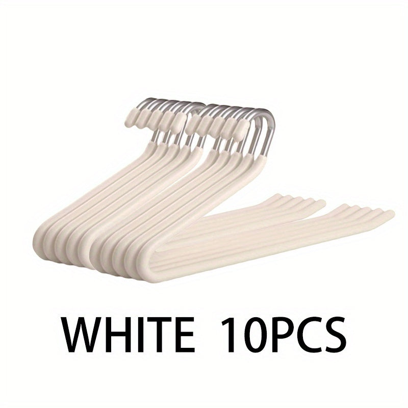 Open-Leg Pants Hangers in Black or White with 10-, 20-, 30- or 50-Piece Checkout Packs for Closets