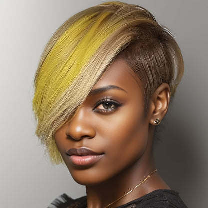 Synthetic Wig 10-Inch Short Body Waves in Natural Black with Adjustable Cap for Daily Style