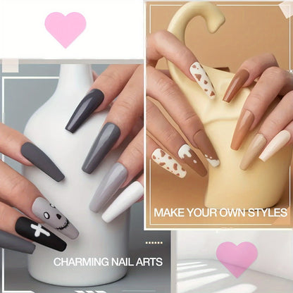 Nail Glue Set, MICHAN 14- or 28-Piece Configurations with 2ml Squeeze Tubes and Optional 7ml Brush Bottles