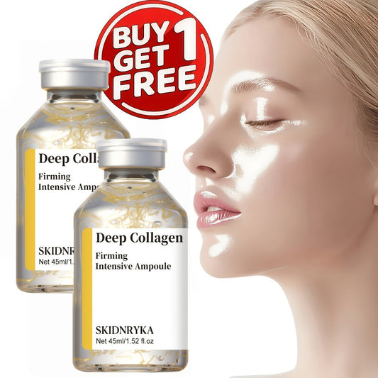Collagen Serum with Niacinamide & Hyaluronic Acid, Deep Hydration Firming Plumping Skin Tightening Face Serum for All Skin Types, Brightening Even Skin Tone Anti-Aging Essence – 2pcs x 1.52oz
