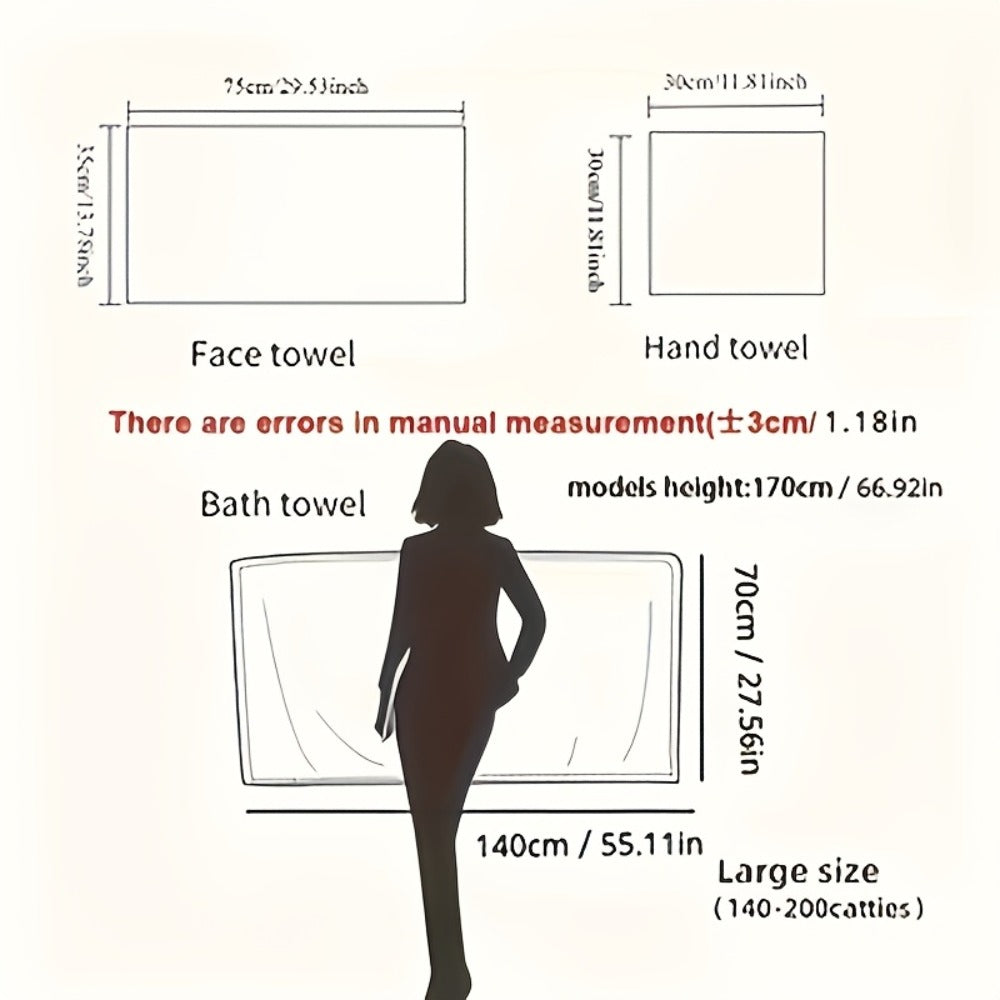 Towel Set 8 Piece 280GSM Two-Color Striped Mix with 2 Bath, 2 Face and 4 Hand Towels for Home and Guest Use