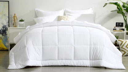 7 Piece Comforter Set Luxury Soft Fluffy Bedding All Season Bed in a Bag with Comforter Fitted Sheet Flat Sheet Pillowcases Hypoallergenic Breathable Easy Care Queen King Twin XL Full