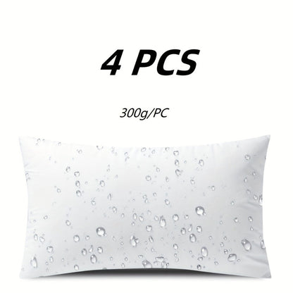 Square and Lumbar Throw Pillow Insert Set in Five Sizes with Two- or Four-Piece White Pack Options