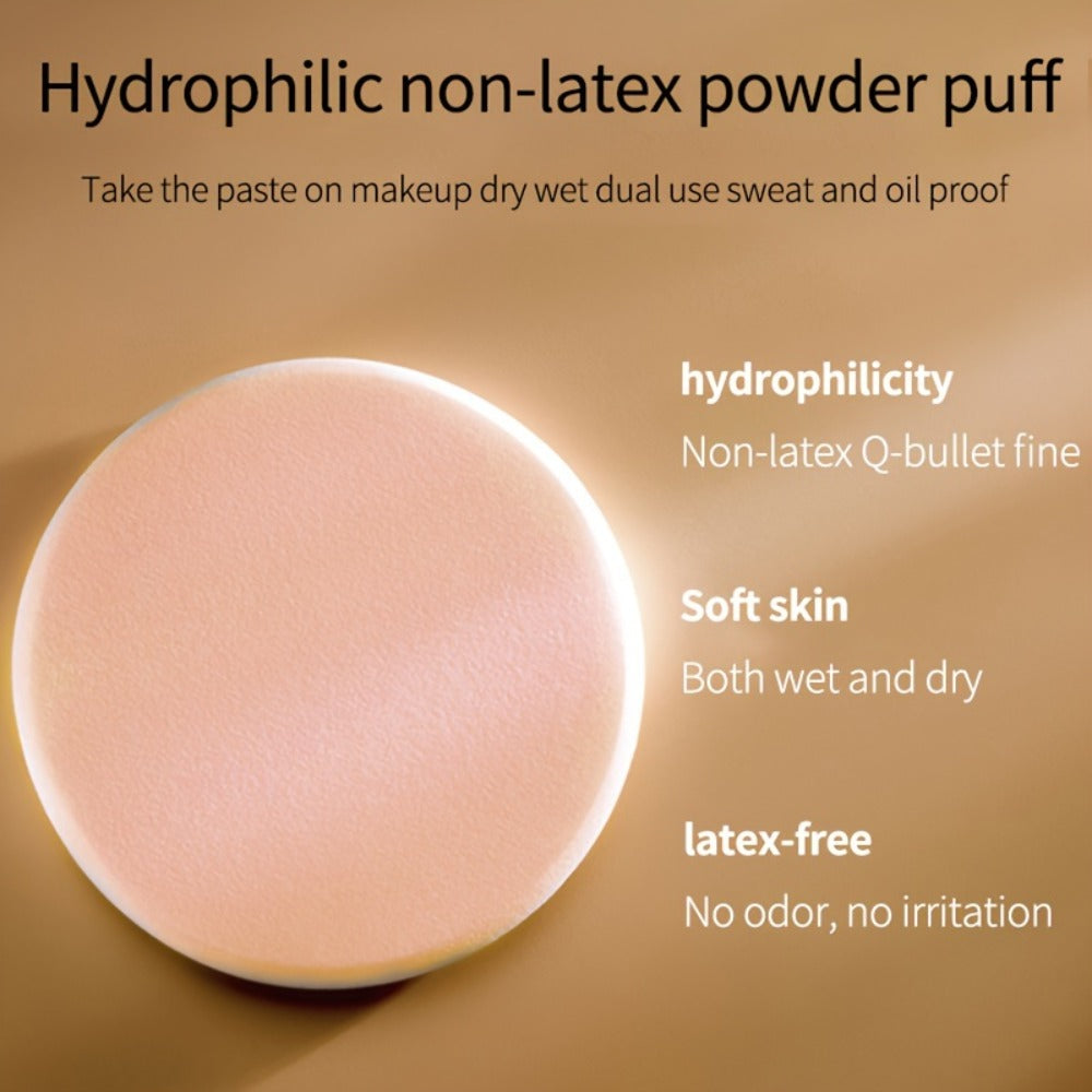 Oil Control Setting Powder Kit with Concealer Puff & Brush — Wet & Dry Dual Formula, Water-Resistant extended-wear Matte Finish Face