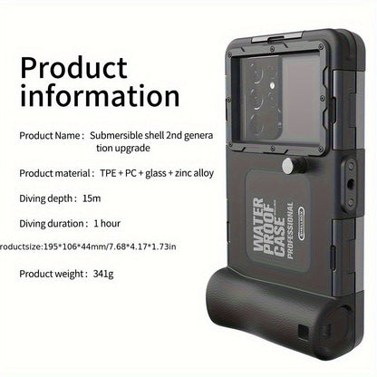 Scuba Diving Phone Case 33ft for iPhone 16 15 14 13 12 11 Pro Max XR XS Samsung S24 S23 S22