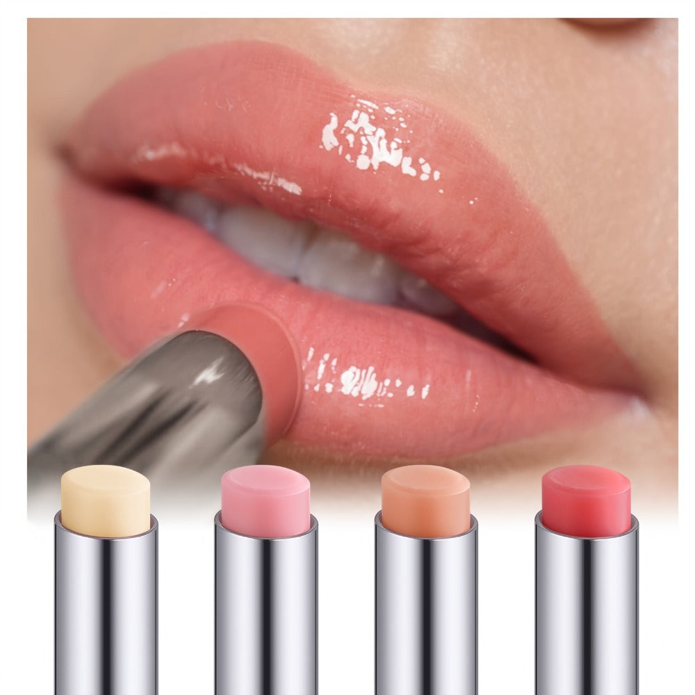 Four-Piece Moisturizing Lip Balm Set with Vitamin E and Plant Oils for an Everyday Lip Care Routine