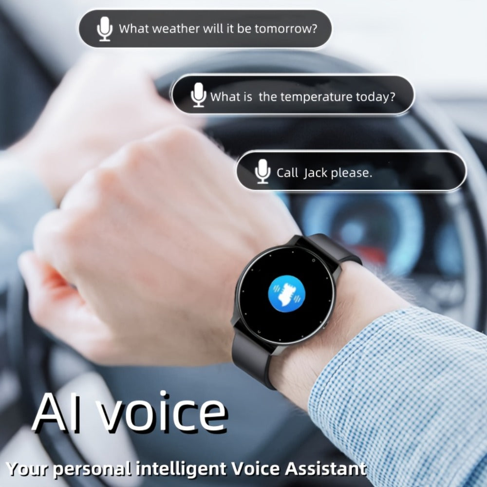 Smart Watch Round Display with Wireless Calling, Voice Assistant and Single or Two-Watch Options