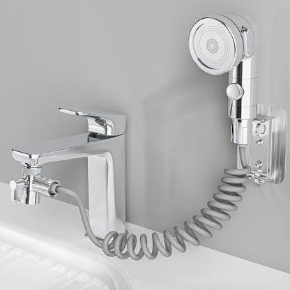 Faucet Extender Pull-Out Retractable Showerhead for Washbasin - Hot & Cold Compatible Hair Washing Sink Sprayer, Basin Extension Attachment for Bathroom Sink, 1-Speed & 3-Speed Options