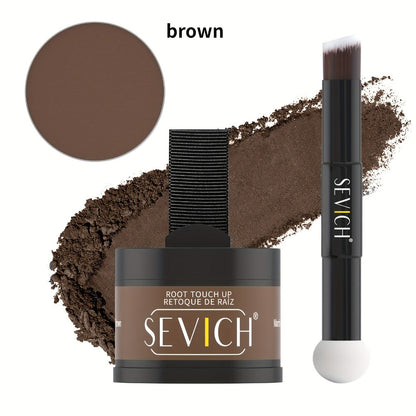 4 g plus 4 g Hair Root Touch-Up Powder Kit with Refill, Brush and Eight Checkout Options for Daily Use