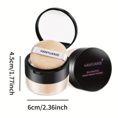 BB Cream Foundation and Setting Powder Set with Brush, Powder Puff and Three Source-Labeled Shades