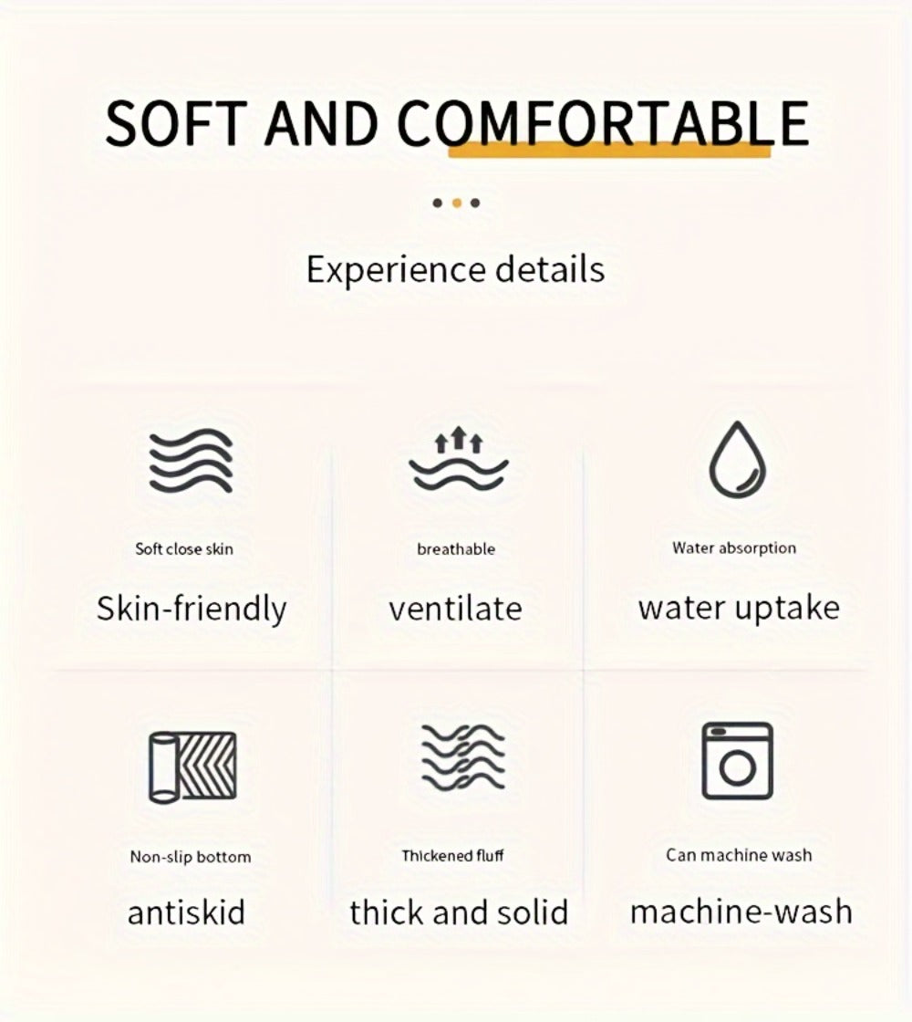 Fluffy Indoor Area Rug in Five Colors and Six Size Options for Living Room, Bedroom, Kitchen or Bathroom