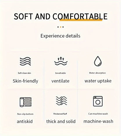 Fluffy Indoor Area Rug in Five Colors and Six Size Options for Living Room, Bedroom, Kitchen or Bathroom
