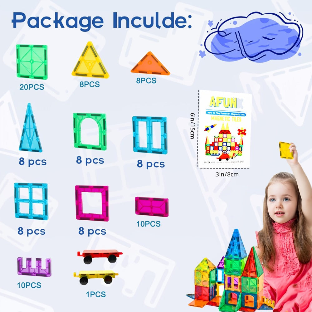 Animal Village Magnetic Building Blocks 102pcs for Kids Ages 3 4 5 6 – STEM Shape Sorting Color Recognition Toy Animal House Village Shapes Preschool Educational Gift Boys Girls Birthday Christmas